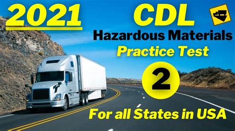 Cdl hazmat practice test texas - On our website, we provide FREE practice - CDL hazmat test online! The official exam test consists of several obligatory parts, with all of them checking your knowledge of different blocks of road rules. If you need to obtain a TX CDL hazmat endorsement in 2021, practice as much as.. Read More. Number of Question 30. …